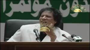 العقيد معمر القذافي تحدث عن حق تقرير المصير