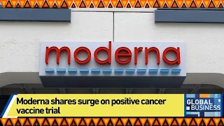 Moderna shares surge on positive cancer vaccine trial