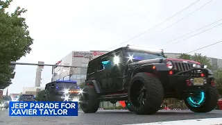 Jeep parade rallies support for injured 12-year-old baseball player