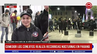 "Los Conejitos" community kitchen distributes food to the homeless