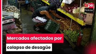Chorrillos: Merchants lose merchandise after intense rain and market flooding