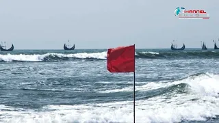 সাগরে নিম্নচাপ, সমুদ্রবন্দরে ৩ নম্বর সতর্কসংকেত ।