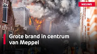 Major fire breaks out at butcher shop in Meppel