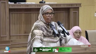 Senator Zamzam Daahir "Cabdi Qaybdiid markii gurigiisa la weeraray guddi ayaa loo saaray wax ka soo.