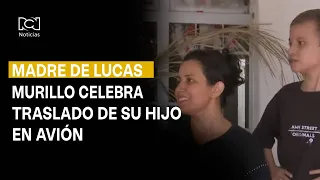 Lucas Murillo's mother celebrates her son's medical flight transfer to Bucaramanga