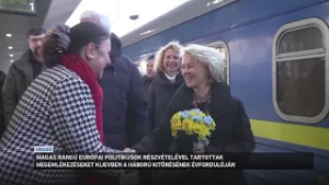 Kijevben magas rangú európai politikusok részvételével tartottak megemlékezéseket