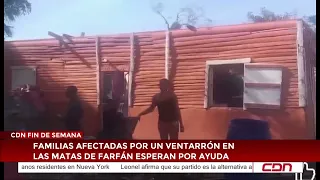 Families Affected by Strong Winds in Las Matas de Farfán Still Waiting for Aid