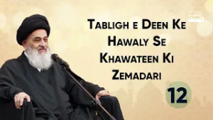Tabligh e Deen Ke liye Khwateen Ki Zimmedari | Ayatollah Sayyid Sadiq Hussaini Shirazi Ke Bayanat