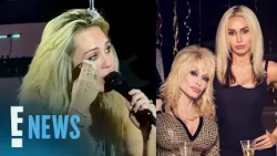 Miley Cyrus Cries During Emotional Dolly Parton Tribute | E! News