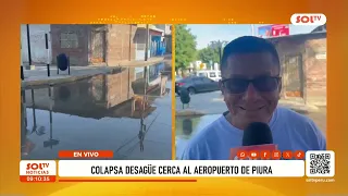 Piura: Sewer collapses near the airport