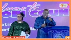 Jubilee party leader Fred Matiang'i at Bishop Margaret Wanjiru's JIAM Church