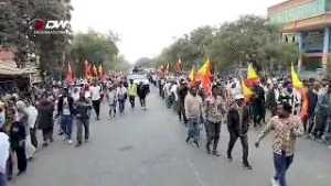 DW International ህዝባዊ ሰልፊ ከተማ ኣላማጣ