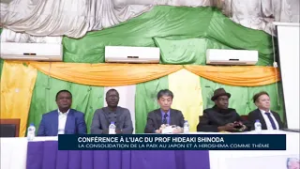Conférence à l’UAC du Prof HIDEAKI SHINODA : La consolidation de la paix au Japon et à Hiroshima