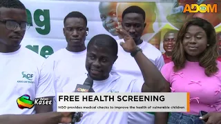Free Health Screening: NGO provides medical checks to improve the health of vulnerable children.