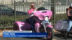 Pink Ride motorcyclists raise money for breast cancer screenings on Chicago's West Side