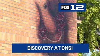 Mysterious mark shows up on side of OMSI building