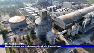 Monselice (PD). Demolizione ex Italcementi: al via il cantiere 02.03.2026