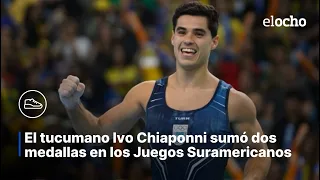 TUCUMAN'S IVO CHIAPPONI WON TWO MEDALS AT THE SOUTH AMERICAN GAMES