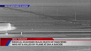 Medical Examiner rules death of man who was hit, killed by Frontier plane on DIA runway suicide
