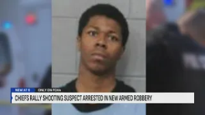 Chiefs rally shooting suspect arrested in new armed robbery