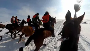 La course de chevaux dans le district de Manas énergise le Nouvel An chinois