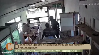 General Roca: Robbed a convenience store by posing as a customer and escaped on a motorcycle