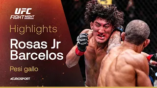 Rosas Jr vs Barcelos | HIGHLIGHTS | #UFCFightNight
