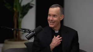 Father Donald Haggerty with Siobhan Fallon Hogan | Catholics and Cappuccinos 4