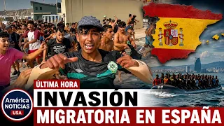 INVASIÓN MIGRATORIA EN ESPAÑA: miles de inmigrantes irrumpen en Ceuta, fronteriza con Marruecos
