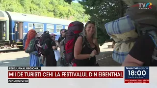 THOUSANDS OF CZECH TOURISTS AT THE EIBENTHAL FESTIVAL