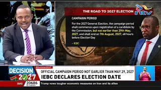 IEBC declares Election Day, outlines key election matters