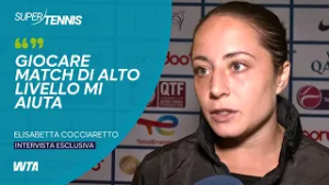 Le parole di Elisabetta Cocciaretto al termine della partita contro Jelena Ostapenko a Doha