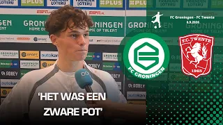 Thom van Bergen moet even op adem komen na vermakelijke pot tegen Twente