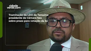 Tramitação da LDO de Teresina: presidente da Câmara fala sobre prazo para votação da lei