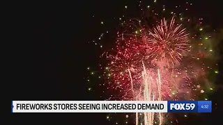 Fireworks are flying off the shelves for America's 250th