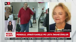 PENSIILE ar putea rămâne înghețate și în 2027.  Luciana CĂNILĂ, Federația Pensionarilor, ÎN DIRECT