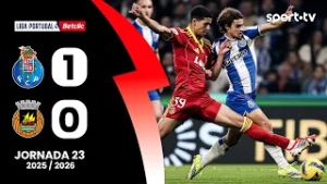 Resumo: FC Porto 1-0 Rio Ave - Liga Portugal Betclic | sport tv