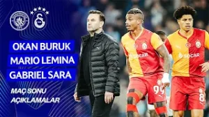 ?️ Teknik direktörümüz Okan Buruk ile Mario Lemina ve Gabriel Sara’nın maç sonu açıklamaları #MCIvGS
