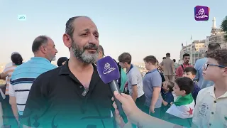 وقفة أمام منزل الدكتور صخر حلاق أمام منزله في حلب إحياءً لذكرى استشهاده