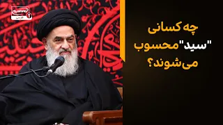 چه کسانی "سید" محسوب می‌شوند؟ پاسخ شنیدنی آیت الله العظمی شیرازی