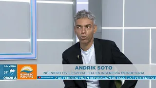 Ingeniero Andrik Soto: “Nuestro país no está preparado para un sismo de gran magnitud”