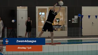 Koen Zitoen and Robbert Schilder kick off the Four-Day Swim event at De Meerkamp