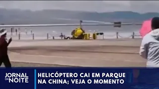 Helicopter crashes into people at park in China; watch