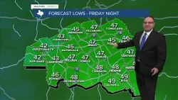 Temps drop to the 40s tonight in Central Texas