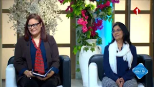 صباح سندي صاحبة مؤسسة ثقافية بإيرلندا  و نيشا تندن  المديرة التنفيذية لمؤسسة آرت إكتا