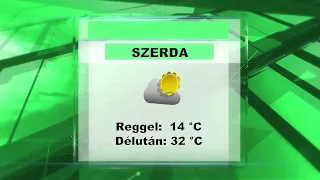 Szerdai időjárás előrejelzés