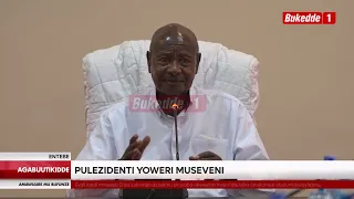 Agabuutikidde Pulezidenti Yoweri Museveni asisinkanye abayizi okuva e Spain babadde bakola oawannaky