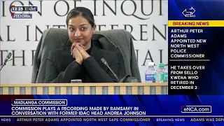 Commission plays recording of Ramsamy with Johnson