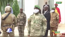 TRANSITIONAL PRESIDENT, ARMY GENERAL ASSIMI GOITA PRESIDES OVER THE FLAG-RAISING CEREMONY