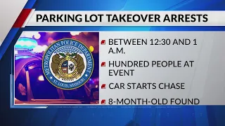 Trio charged in St. Louis parking lot takeover, police chase